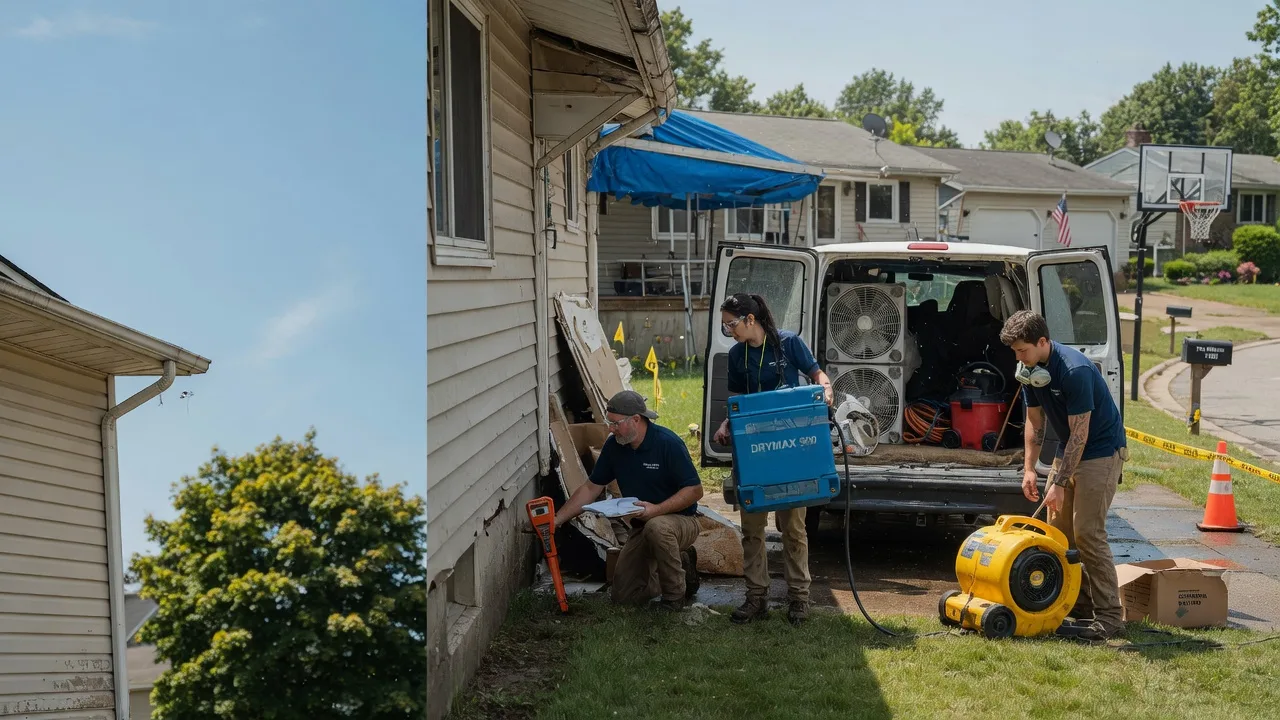 Ceiling Leak Cleanup in Dilliner, PA near me